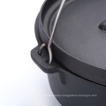 hot sale products black three legs dutch oven cookware cast iron camp dutch oven